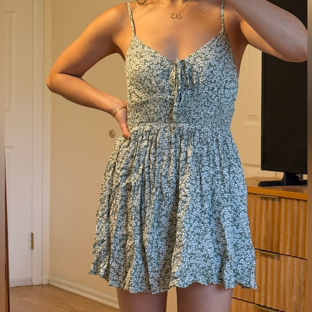 Pacsun LA Hearts Floral Green Summer Dress NWT